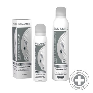 SANAMED MIKROSREBRO 150ml - Kremowa pianka do suchej skóry stóp