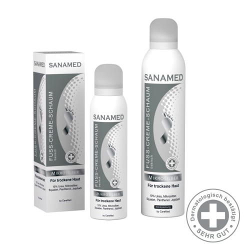 SANAMED MIKROSREBRO 150ml - Kremowa pianka do suchej skóry stóp