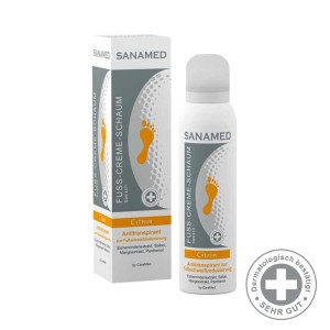 SANAMED CYTRYNA 150ml - Kremowa pianka dla pocącej się skóry stóp