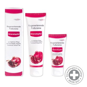 Krem regenerujący z granatem do codziennej pielęgnacji stóp 150ml - CAREMED