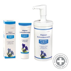 ALLGAUER SCHRUNDENCREME 125ml - Krem do pielęgnacji zrogowaciałej, szorstkiej i popękanej skóry na stopach, dłoniach i łokciach - CAREMED